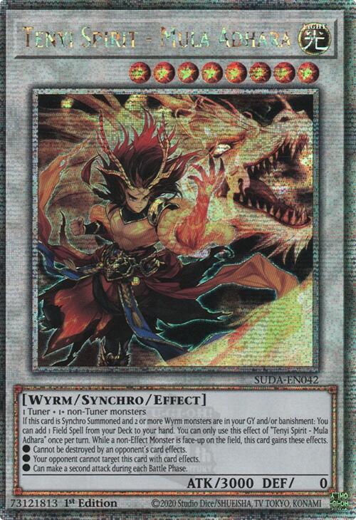 Tenyi Spirit - Mula Adhara (Quarter Century Secret Rare) [SUDA-EN042] Quarter Century Secret Rare | Gear Gaming Fayetteville