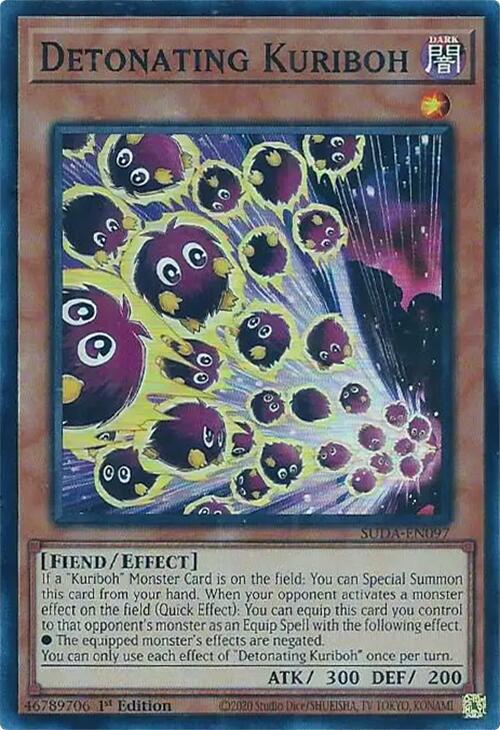 Detonating Kuriboh [SUDA-EN097] Super Rare | Gear Gaming Fayetteville
