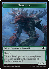 Treefolk // Emblem - Wrenn and Seven Double-Sided Token [Innistrad Remastered Tokens] | Gear Gaming Fayetteville