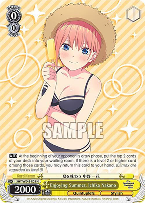 Enjoying Summer, Ichika Nakano - [The Quintessential Quintuplets Specials Premium Booster] | Gear Gaming Fayetteville