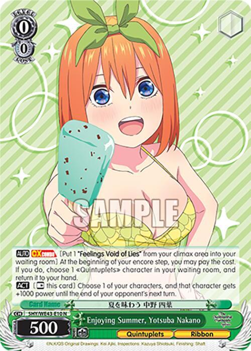 Enjoying Summer, Yotsuba Nakano - [The Quintessential Quintuplets Specials Premium Booster] | Gear Gaming Fayetteville