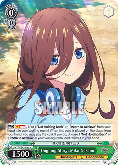 Ongoing Story, Miku Nakano - [The Quintessential Quintuplets Specials Premium Booster] | Gear Gaming Fayetteville