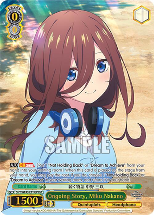 Ongoing Story, Miku Nakano (IGP) - [The Quintessential Quintuplets Specials Premium Booster] | Gear Gaming Fayetteville