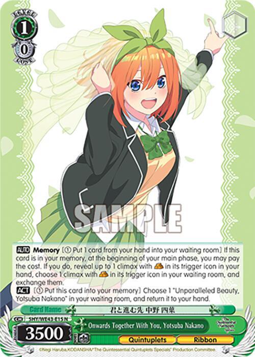 Onwards Together With You, Yotsuba Nakano - [The Quintessential Quintuplets Specials Premium Booster] | Gear Gaming Fayetteville