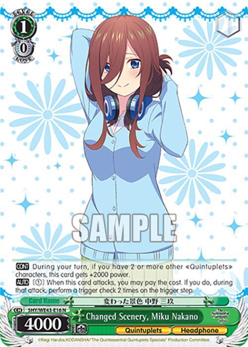 Changed Scenery, Miku Nakano - [The Quintessential Quintuplets Specials Premium Booster] | Gear Gaming Fayetteville