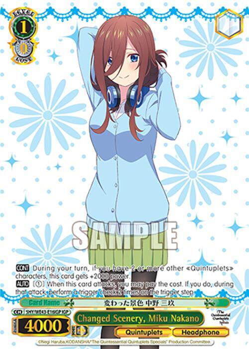 Changed Scenery, Miku Nakano (IGP) - [The Quintessential Quintuplets Specials Premium Booster] | Gear Gaming Fayetteville