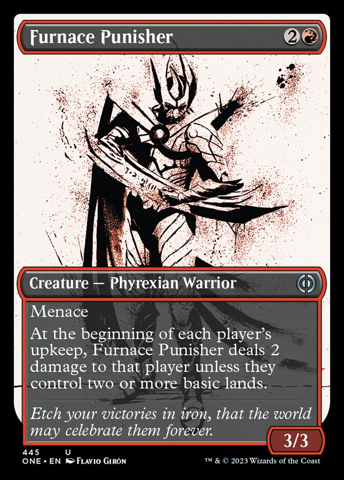 Furnace Punisher (Showcase Ichor Step-and-Compleat Foil) [Phyrexia: All Will Be One] | Gear Gaming Fayetteville