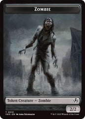 Zombie (0010) // Blood Double-Sided Token [Innistrad Remastered Tokens] | Gear Gaming Fayetteville