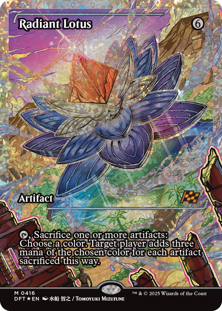 Radiant Lotus (Showcase Fracture Foil) (Japanese) [Aetherdrift] | Gear Gaming Fayetteville