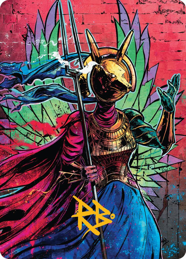 Hazoret, Godseeker Art Card (Gold-Stamped Signature) [Aetherdrift Art Series] | Gear Gaming Fayetteville