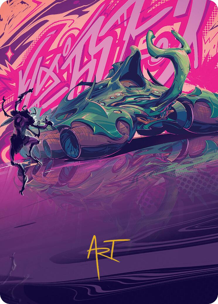 Earthrumbler Art Card (Gold-Stamped Signature) [Aetherdrift Art Series] | Gear Gaming Fayetteville