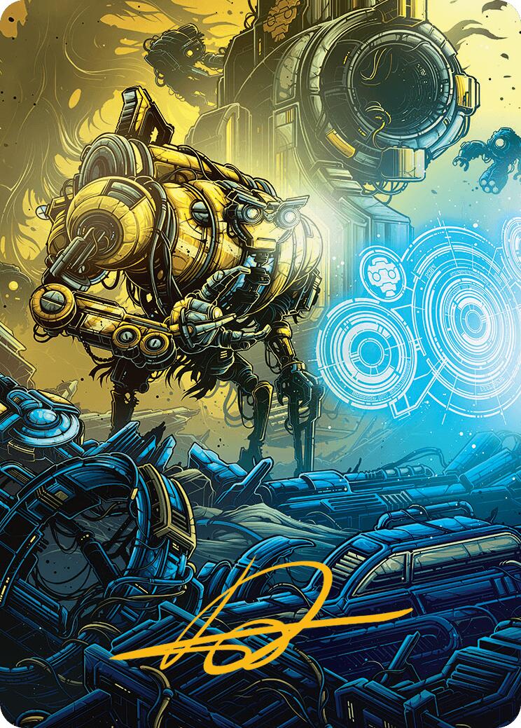 Mendicant Core, Guidelight Art Card (1/54) (Gold-Stamped Signature) [Aetherdrift Art Series] | Gear Gaming Fayetteville