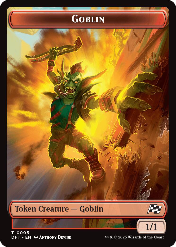 Goblin // Thopter (0010) Double-Sided Token [Aetherdrift Tokens] | Gear Gaming Fayetteville