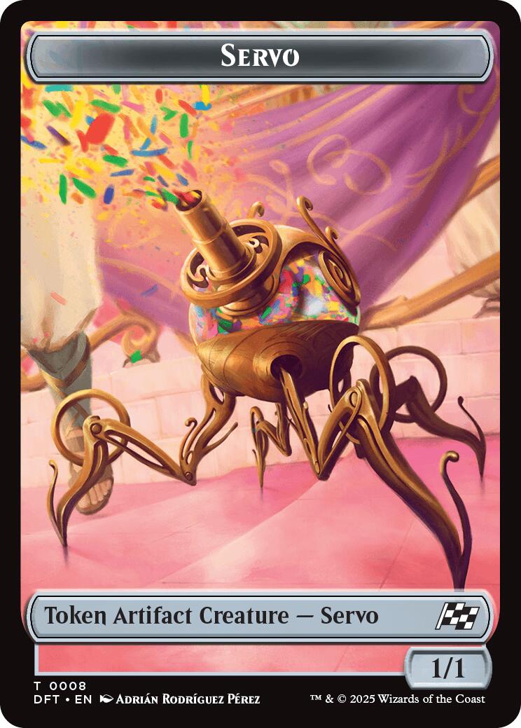 Servo // Thopter (0009) Double-Sided Token [Aetherdrift Tokens] | Gear Gaming Fayetteville