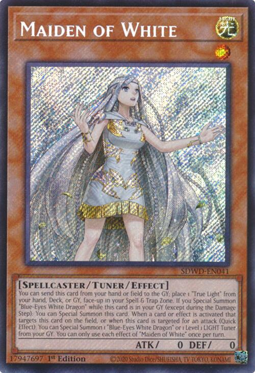 Maiden of White (Secret Rare) [SDWD-EN041] Secret Rare | Gear Gaming Fayetteville