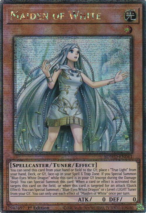 Maiden of White (Quarter Century Secret Rare) [SDWD-EN041] Quarter Century Secret Rare | Gear Gaming Fayetteville