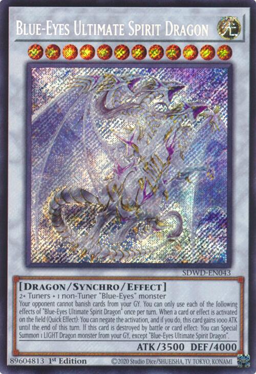 Blue-Eyes Ultimate Spirit Dragon (Secret Rare) [SDWD-EN043] Secret Rare | Gear Gaming Fayetteville