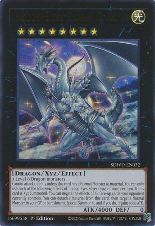 Indigo-Eyes Silver Dragon [SDWD-EN032] Ultra Rare | Gear Gaming Fayetteville