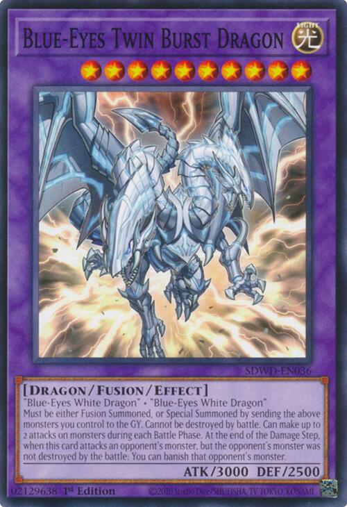 Blue-Eyes Twin Burst Dragon [SDWD-EN036] Common | Gear Gaming Fayetteville