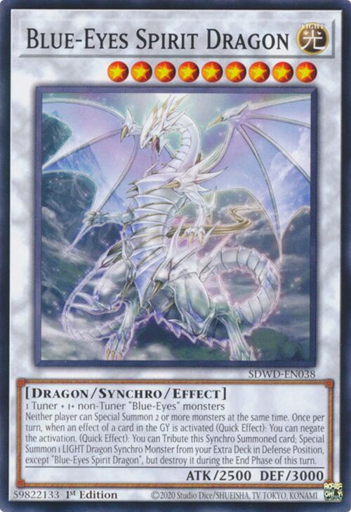 Blue-Eyes Spirit Dragon [SDWD-EN038] Common | Gear Gaming Fayetteville