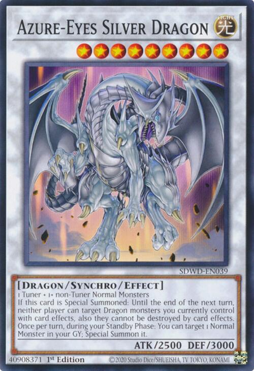 Azure-Eyes Silver Dragon [SDWD-EN039] Common | Gear Gaming Fayetteville
