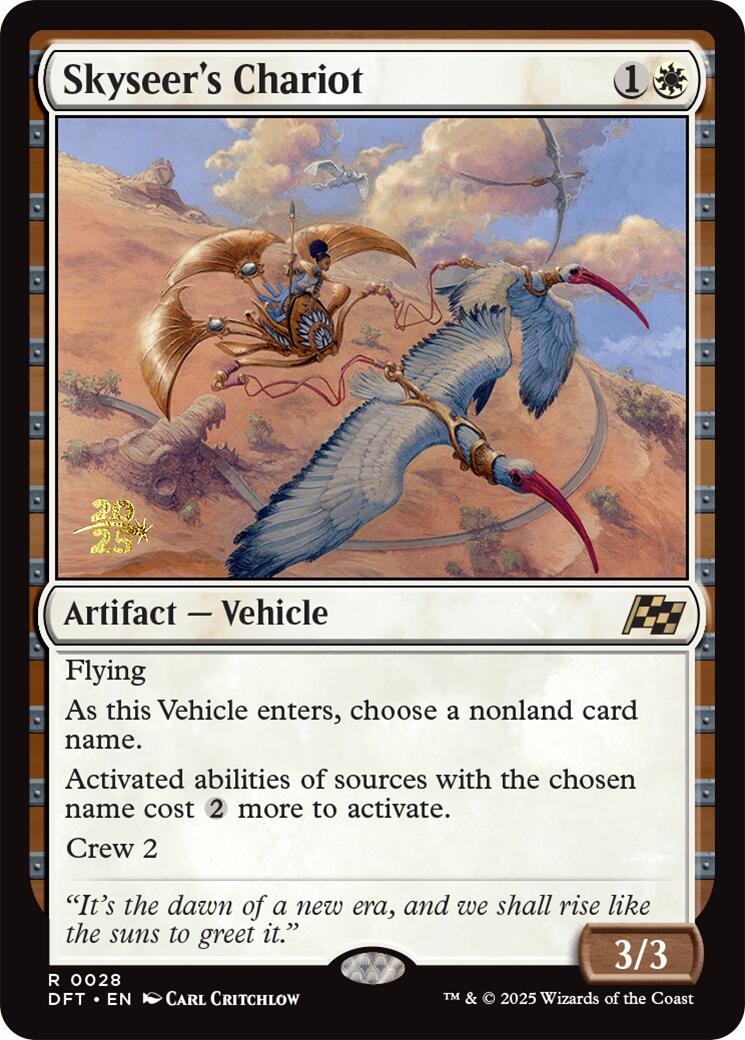 Skyseer's Chariot [Aetherdrift Prerelease Promos] | Gear Gaming Fayetteville