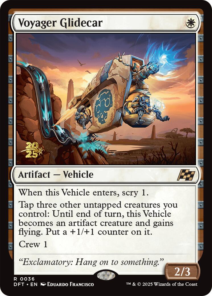 Voyager Glidecar [Aetherdrift Prerelease Promos] | Gear Gaming Fayetteville