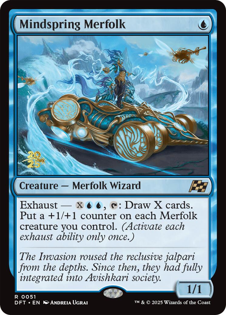 Mindspring Merfolk [Aetherdrift Prerelease Promos] | Gear Gaming Fayetteville