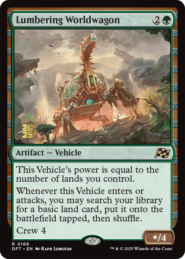 Lumbering Worldwagon [Aetherdrift Prerelease Promos] | Gear Gaming Fayetteville