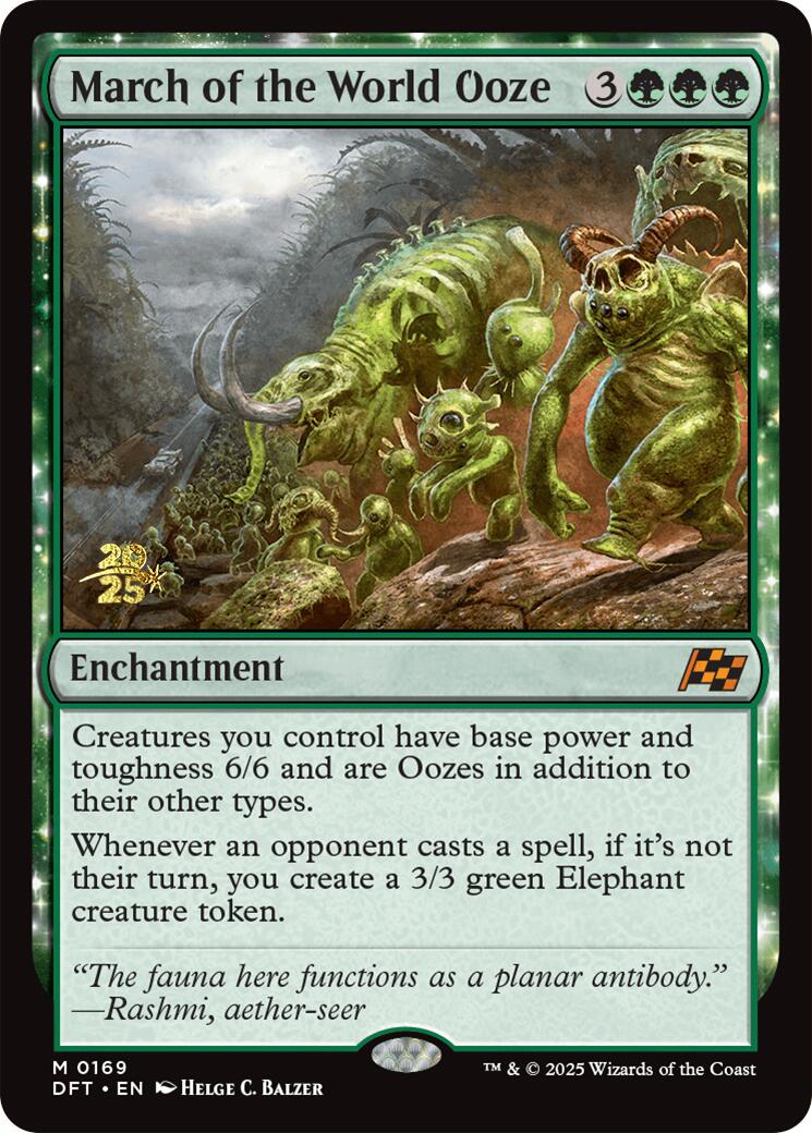 March of the World Ooze [Aetherdrift Prerelease Promos] | Gear Gaming Fayetteville