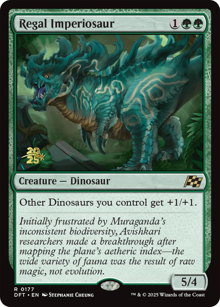 Regal Imperiosaur [Aetherdrift Prerelease Promos] | Gear Gaming Fayetteville