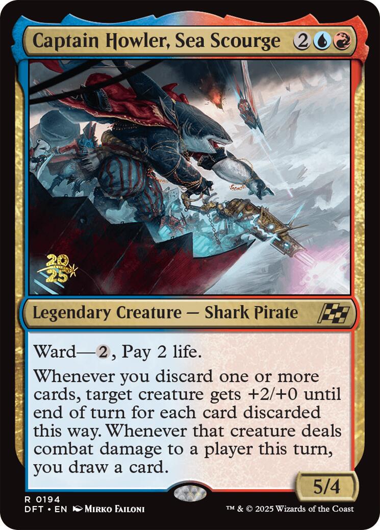 Captain Howler, Sea Scourge [Aetherdrift Prerelease Promos] | Gear Gaming Fayetteville