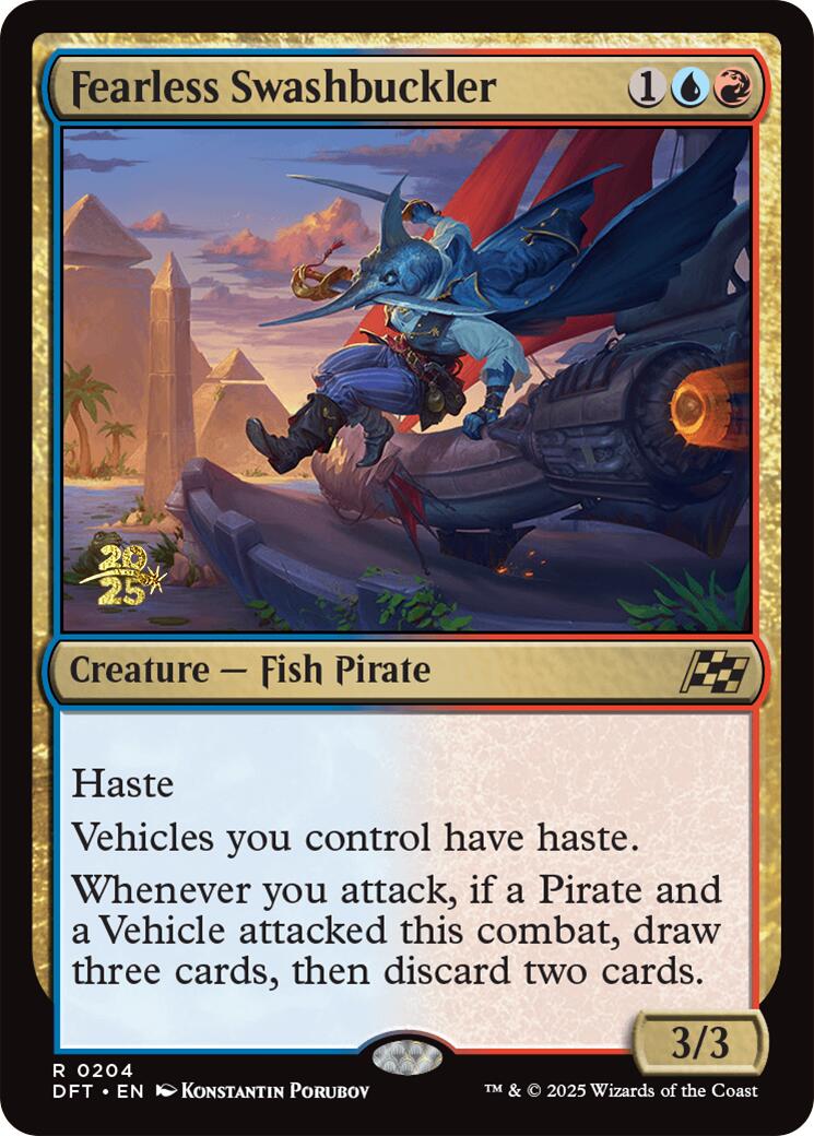 Fearless Swashbuckler [Aetherdrift Prerelease Promos] | Gear Gaming Fayetteville