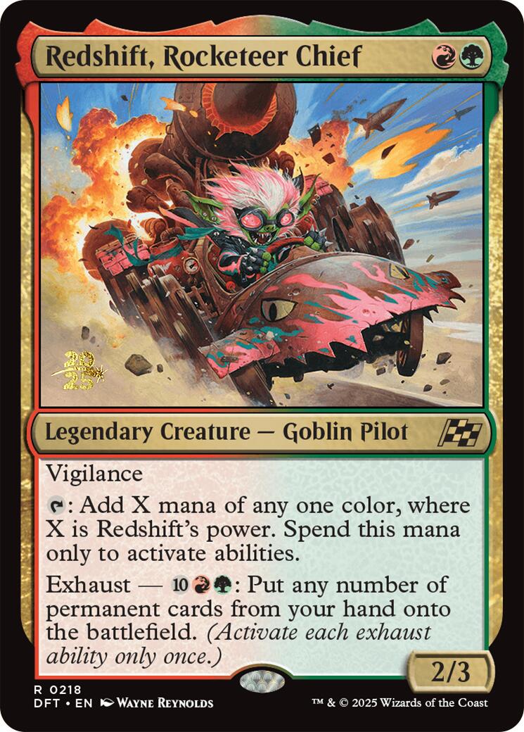 Redshift, Rocketeer Chief [Aetherdrift Prerelease Promos] | Gear Gaming Fayetteville