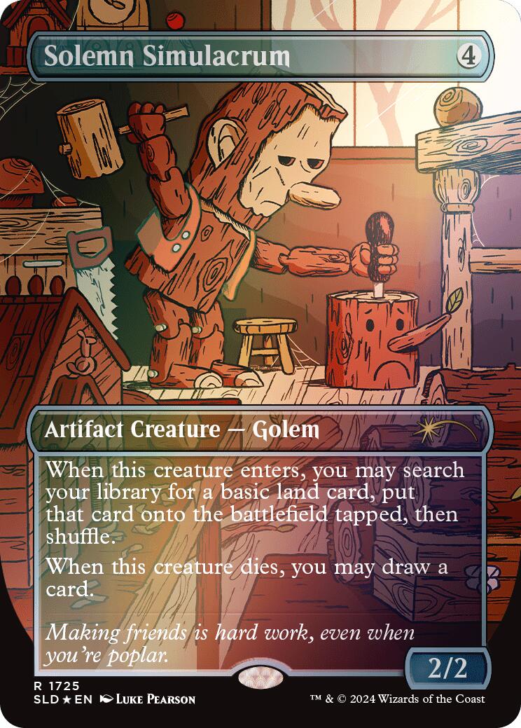 Solemn Simulacrum (1725) (Rainbow Foil) [Secret Lair Drop Series] | Gear Gaming Fayetteville