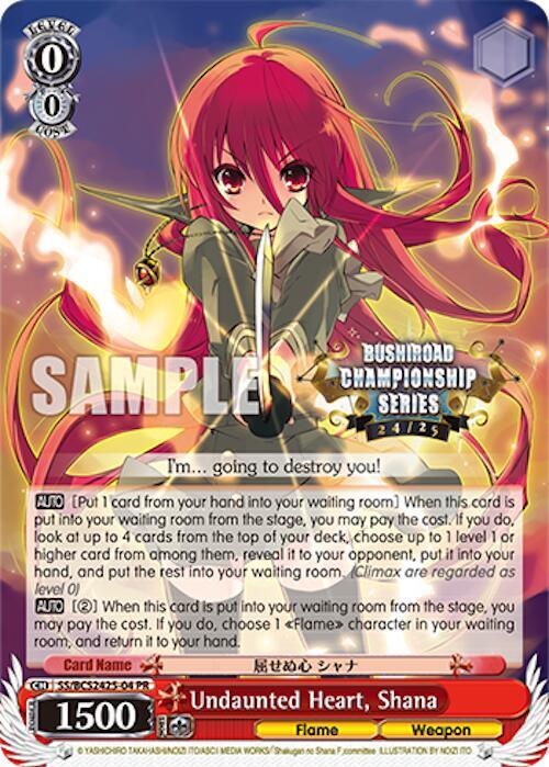 Undaunted Heart, Shana - [Bushiroad Event Cards] | Gear Gaming Fayetteville