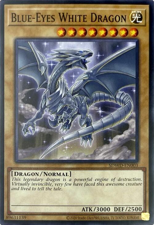 Blue-Eyes White Dragon (Unlimited Misprint) [SDWD-EN003] Common | Gear Gaming Fayetteville