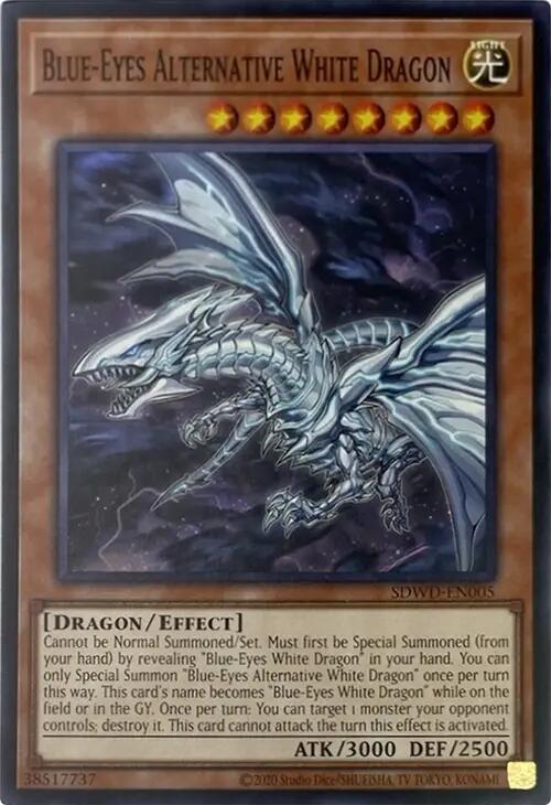 Blue-Eyes Alternative White Dragon (Unlimited Misprint) [SDWD-EN005] Common | Gear Gaming Fayetteville