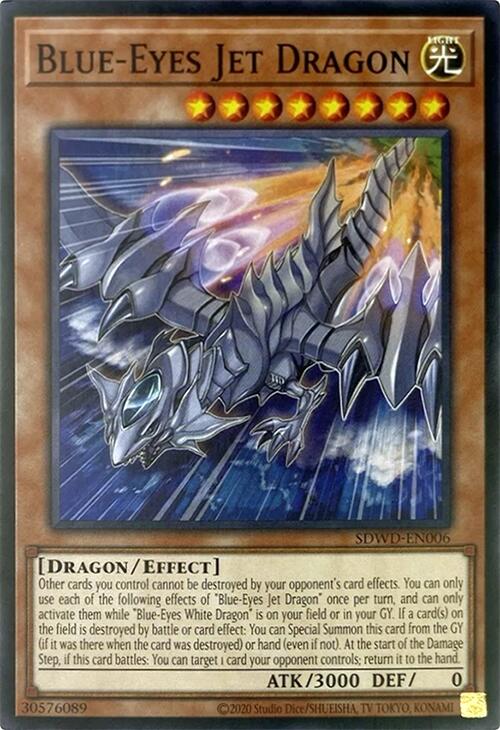 Blue-Eyes Jet Dragon (Unlimited Misprint) [SDWD-EN006] Common | Gear Gaming Fayetteville