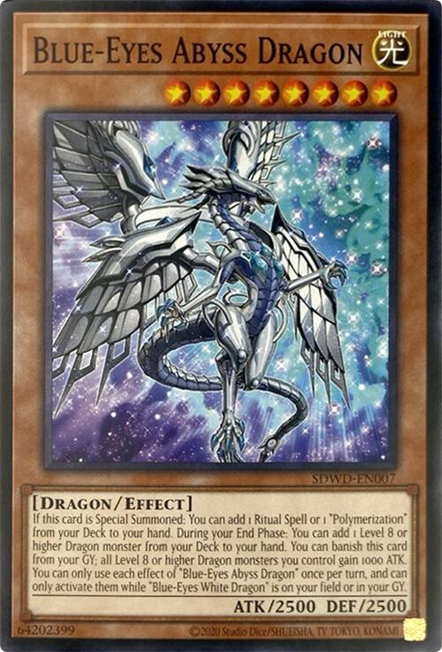 Blue-Eyes Abyss Dragon (Unlimited Misprint) [SDWD-EN007] Common | Gear Gaming Fayetteville