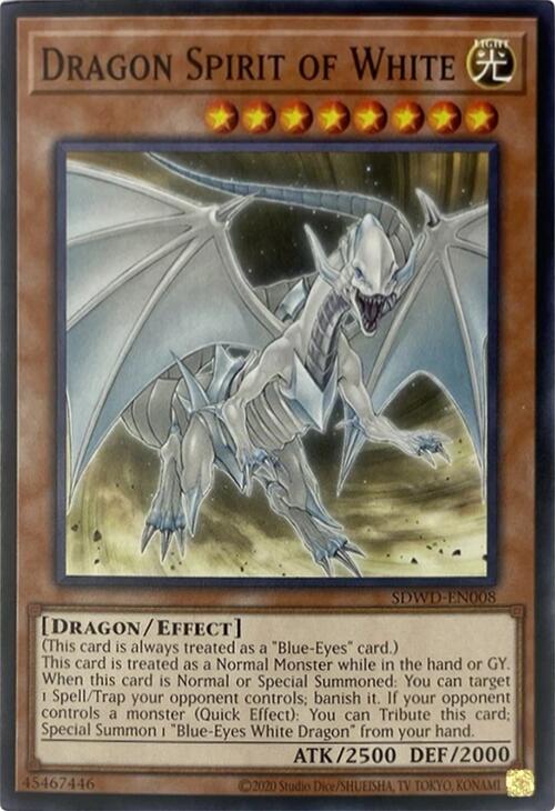 Dragon Spirit of White (Unlimited Misprint) [SDWD-EN008] Common | Gear Gaming Fayetteville