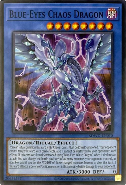 Blue-Eyes Chaos Dragon (Unlimited Misprint) [SDWD-EN010] Common | Gear Gaming Fayetteville