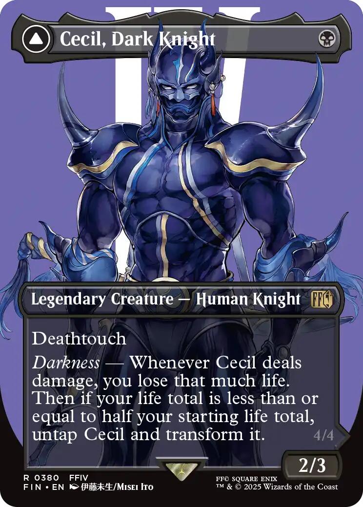 Cecil, Dark Knight // Cecil, Redeemed Paladin (Borderless) [FINAL FANTASY] | Gear Gaming Fayetteville