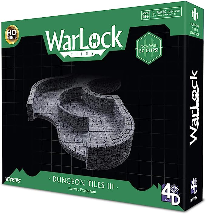 WarLock Tiles Dungeon Tiles III Curves Expansion | Gear Gaming Fayetteville