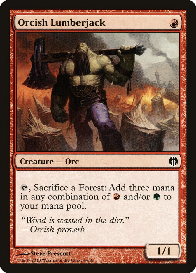 Orcish Lumberjack [Duel Decks: Heroes vs. Monsters] | Gear Gaming Fayetteville