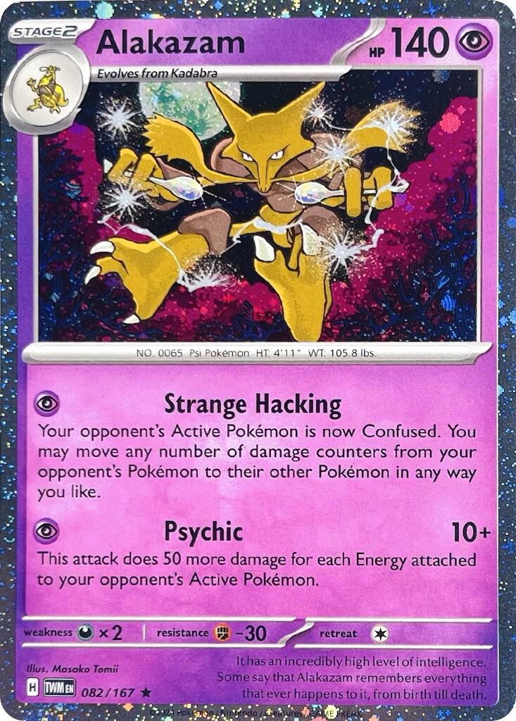 Alakazam (082/167) (Cosmos Holo) [Scarlet & Violet: Twilight Masquerade] | Gear Gaming Fayetteville