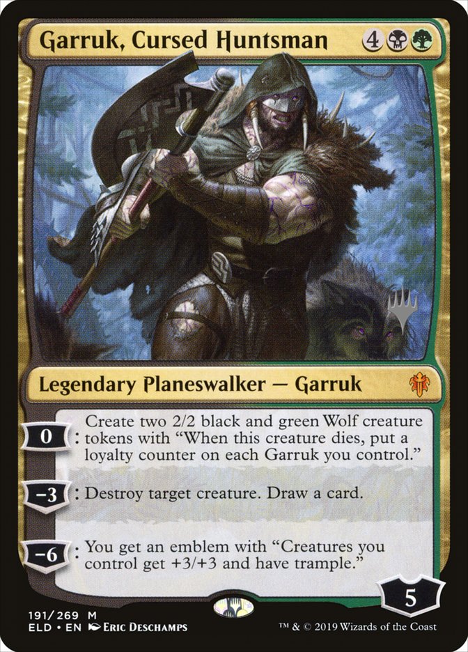Garruk, Cursed Huntsman (Promo Pack) [Throne of Eldraine Promos] | Gear Gaming Fayetteville