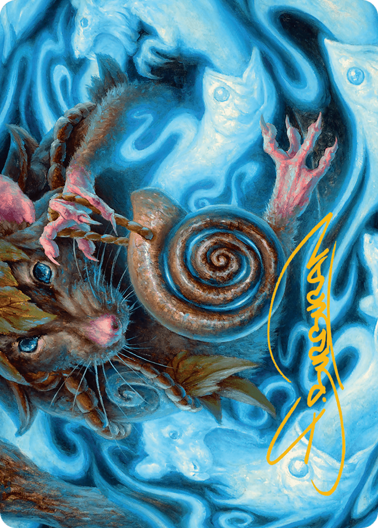 Mind Spiral Art Card (Gold-Stamped Signature) [Bloomburrow Art Series] | Gear Gaming Fayetteville