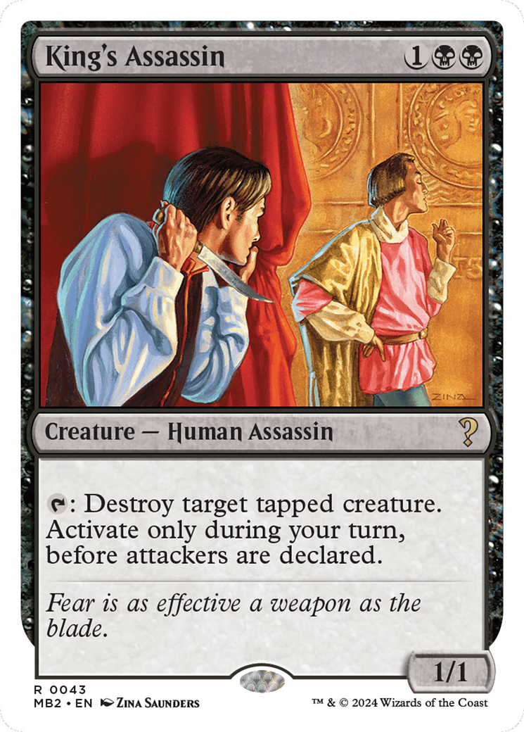 King's Assassin (White Border) [Mystery Booster 2] | Gear Gaming Fayetteville