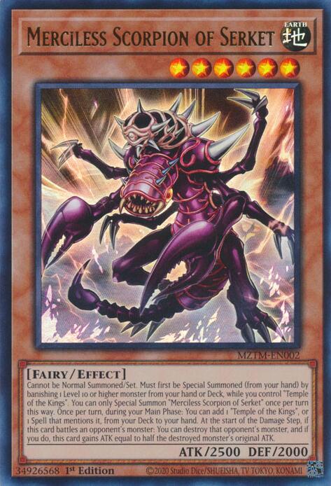 Merciless Scorpion of Serket [MZTM-EN002] Ultra Rare | Gear Gaming Fayetteville